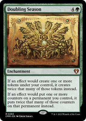 Doubling Season card from Commander Masters