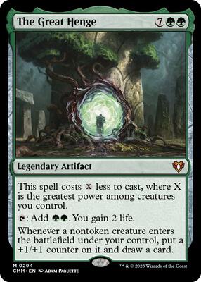 The Great Henge card from Commander Masters