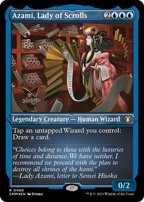Azami, Lady of Scrolls (Foil Etched) card from Commander Masters