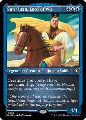Sun Quan, Lord of Wu (Foil Etched) card from Commander Masters