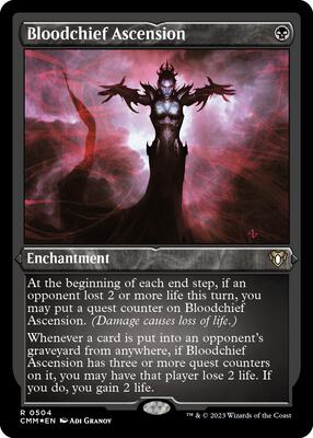 Bloodchief Ascension (Foil Etched) card from Commander Masters