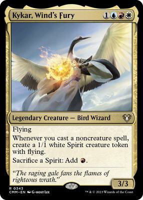 Kykar, Wind's Fury card from Commander Masters