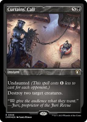 Curtains' Call (Foil Etched) card from Commander Masters
