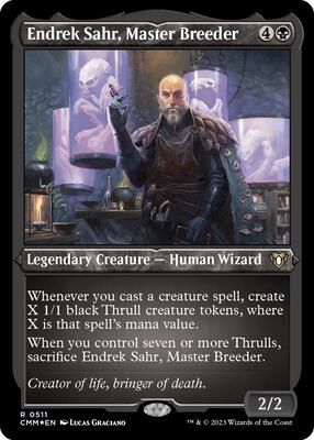 Endrek Sahr, Master Breeder (Foil Etched) card from Commander Masters