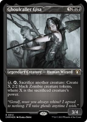 Ghoulcaller Gisa (Foil Etched) card from Commander Masters