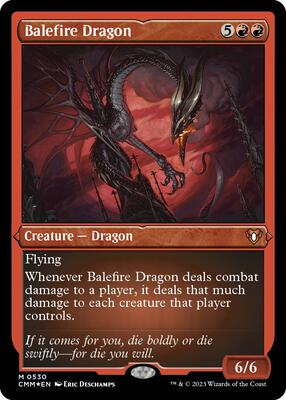 Balefire Dragon (Foil Etched) card from Commander Masters