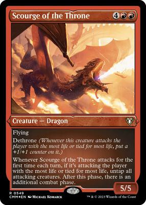 Scourge of the Throne (Foil Etched) card from Commander Masters