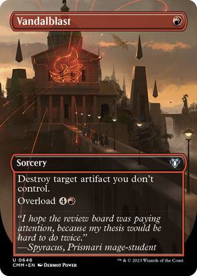 Vandalblast (Borderless) card from Commander Masters