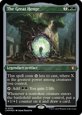 The Great Henge (Foil Etched) card from Commander Masters