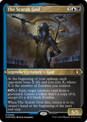 The Scarab God (Foil Etched) card from Commander Masters