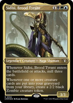 Sidisi, Brood Tyrant (Foil Etched) card from Commander Masters