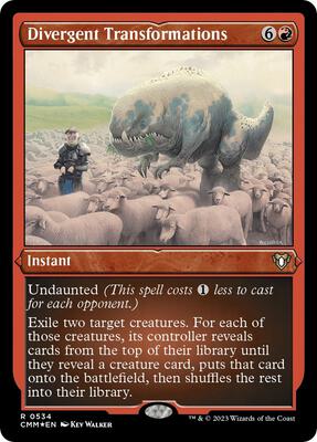 Divergent Transformations (Foil Etched) card from Commander Masters