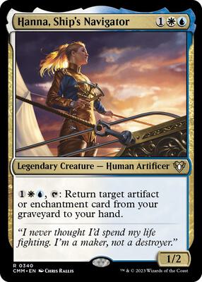 Hanna, Ship's Navigator card from Commander Masters