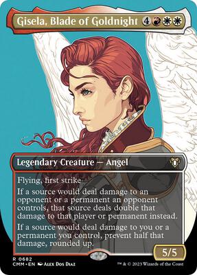 Gisela, Blade of Goldnight (Borderless) card from Commander Masters