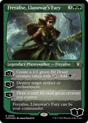 Freyalise, Llanowar's Fury (Foil Etched) card from Commander Masters