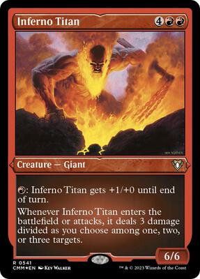 Inferno Titan (Foil Etched) card from Commander Masters