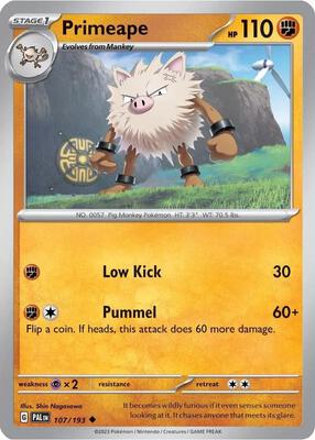 Primeape - 107/193 (Cosmos Holo) card from Miscellaneous Cards & Products