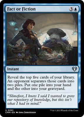 Fact or Fiction card from Commander Masters