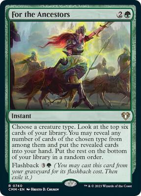 For the Ancestors card from Commander Masters