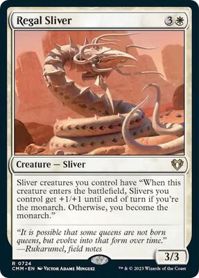 Regal Sliver card from Commander Masters