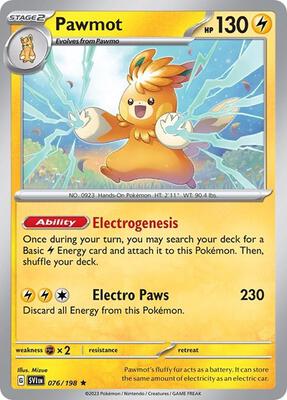Pawmot - 076/198 (Line Holo) card from Miscellaneous Cards & Products