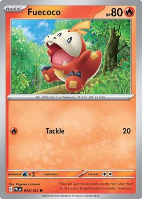 Fuecoco - 034/193 (Summer 2023 Collector Chest) card from Miscellaneous Cards & Products