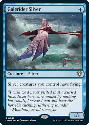Galerider Sliver card from Commander Masters