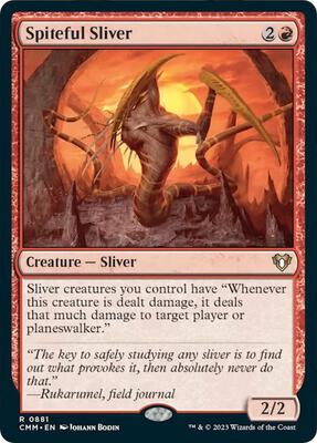 Spiteful Sliver card from Commander Masters