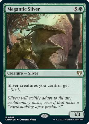 Megantic Sliver card from Commander Masters