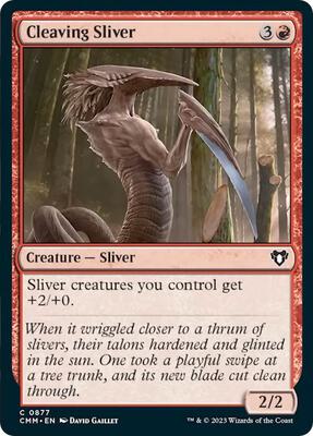Cleaving Sliver card from Commander Masters