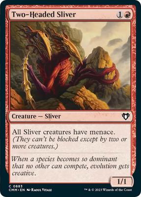 Two-Headed Sliver card from Commander Masters