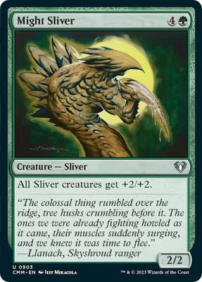 Might Sliver card from Commander Masters