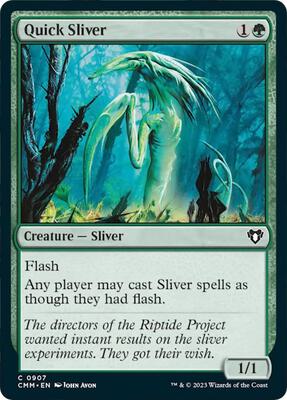 Quick Sliver card from Commander Masters
