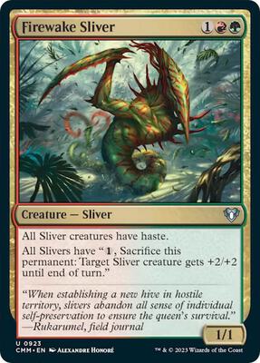 Firewake Sliver card from Commander Masters
