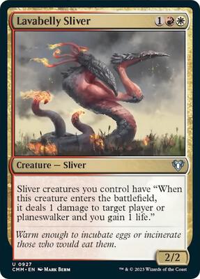 Lavabelly Sliver card from Commander Masters