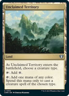 Unclaimed Territory card from Commander Masters