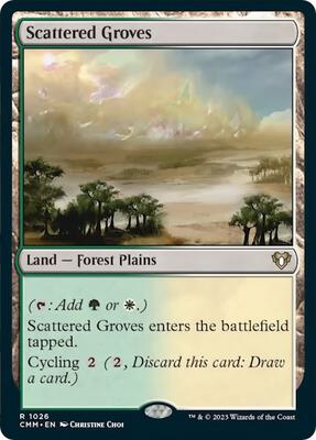 Scattered Groves card from Commander Masters