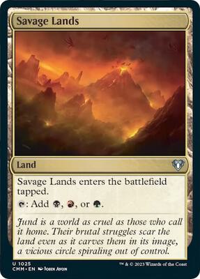 Savage Lands card from Commander Masters