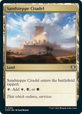 Sandsteppe Citadel card from Commander Masters