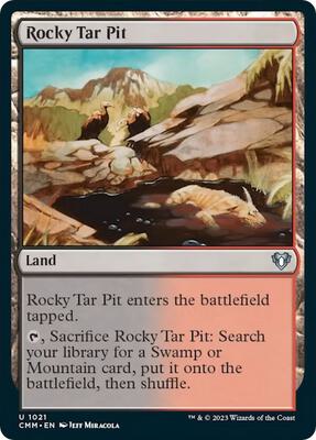 Rocky Tar Pit card from Commander Masters