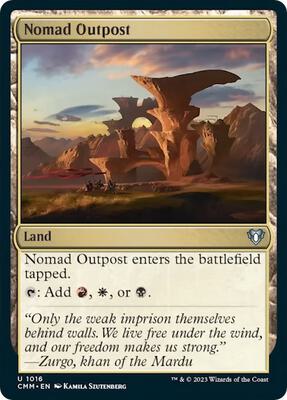 Nomad Outpost card from Commander Masters