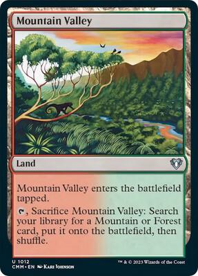 Mountain Valley card from Commander Masters