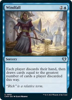 Windfall card from Commander Masters