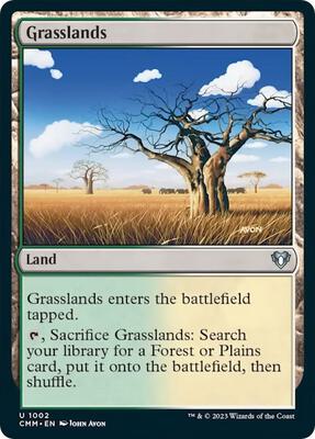 Grasslands card from Commander Masters