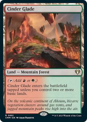 Cinder Glade card from Commander Masters