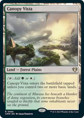 Canopy Vista card from Commander Masters