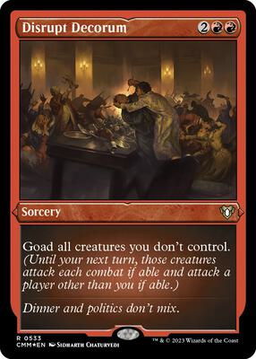 Disrupt Decorum (Foil Etched) card from Commander Masters