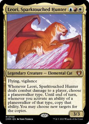 Leori, Sparktouched Hunter card from Commander Masters