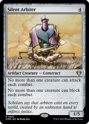 Silent Arbiter card from Commander Masters