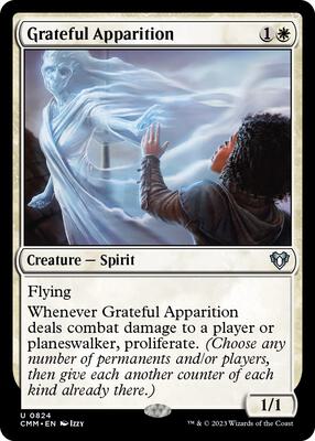 Grateful Apparition card from Commander Masters